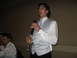 1988 Ford Bronco - A man addresses a wedding reception crowd while holding a microphone and a champagne flute.