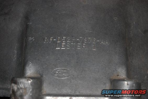 Ford part with casting numbers RF-D52P-7976-AA and LESTER 1