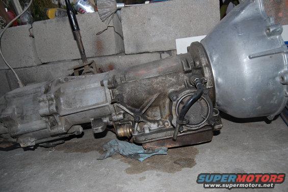 Automatic transmission with a silver bell housing and a metal shifter lever