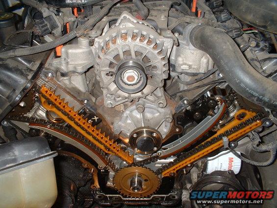 Timing cover removed - 120,000 miles