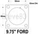 I've abandoned this idea - I'm going with an '04-13 E150 rear disc axle.

Brake Flange Details

Comp...