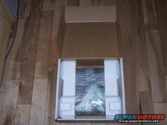 Car stereo in box with foam padding