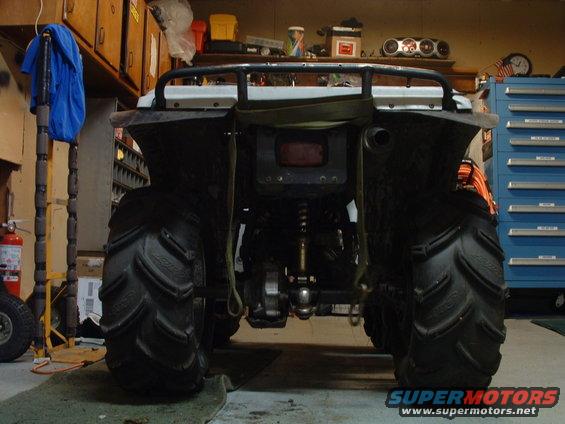2" highlfter kit! 36" to the top of the back bar.