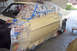 1968 Ford Mustang - A 1968 Ford Mustang is masked and prepped for painting, showing the side profile of the classic car.