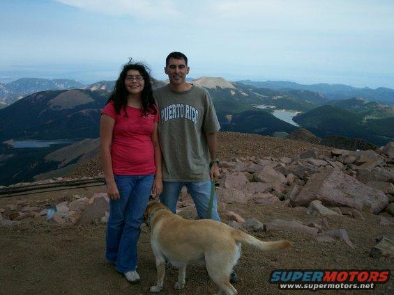 Me, Belle and Tarzan at Pike's Peak - 14,110 ft