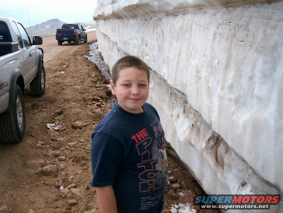 Christian writing in the snow