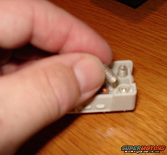 inside the switch is two small springs that act as the connections that provide power to the LEDs 