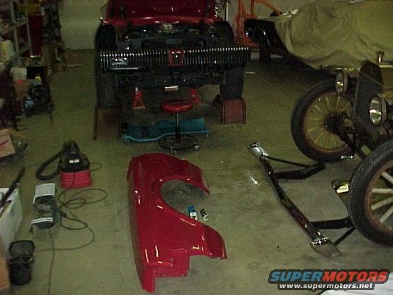 mvc021f.jpg With the grille in place the fenders can go on. I installed the NOS GT emblem first.