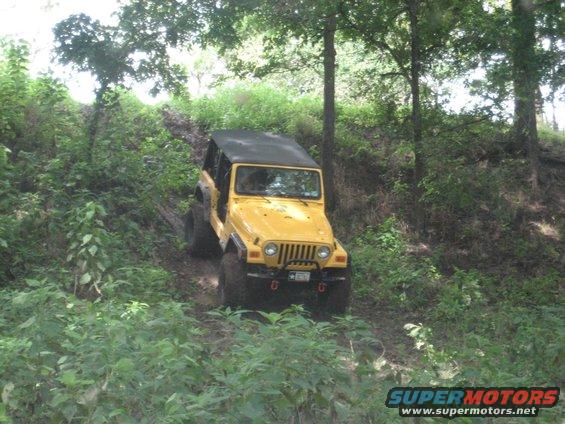 Tommy coming down another hill