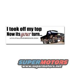 1990 Ford Bronco, lifted, off-road tires, black, 3/4 front view, on a sticker