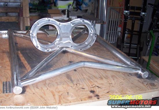 base-with-yoke.jpg Welded base with yoke assembled.