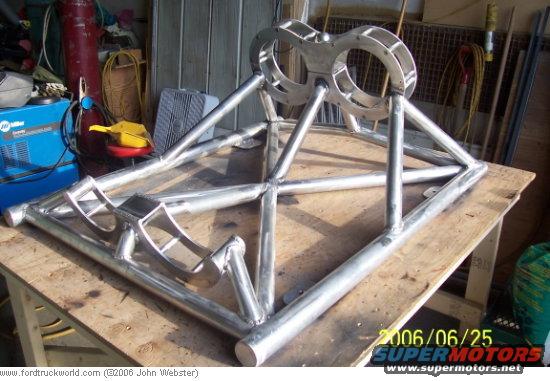 final-assembly-2.jpg Started with a Tig welder but as the assembly grew larger the heat needed kept tripping breakers. Switched to Mig to finish. A new larger Tig welder went over all the welds.