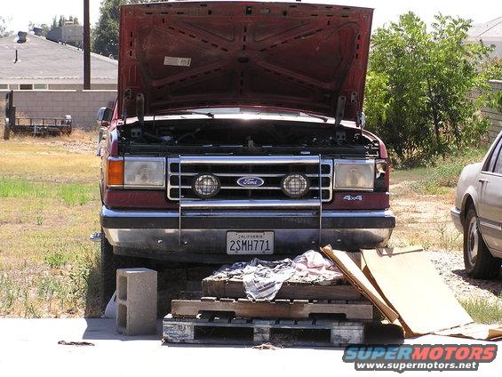 This is a pic of a repair session, I had the pallets to make it easier to get working on the engine