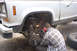 1987 Ford Ranger - Here I am grinding away on my dana 28 front end to make way for my new dana 35. More beef = good thing.