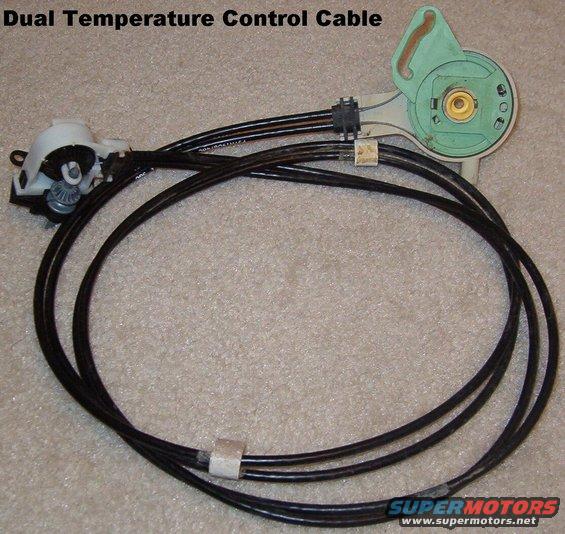 cableshvacdual9296.jpg Dual Cables for '92-96 Temperature Blend Door from a '96 F150

Upgrade for all '92-96 trucks with a single cable, per Ford TSB below.  Dual cable makes temperature control easier & smoother.  The matching control panel & longer bellcrank screw are required to convert from the single (push-pull) cable system.

[url=https://www.supermotors.net/registry/media/994168][img]https://www.supermotors.net/getfile/994168/thumbnail/40acctrl.jpg[/img][/url] . [url=http://www.supermotors.net/vehicles/registry/media/665548][img]http://www.supermotors.net/getfile/665548/thumbnail/tsb96-13-07hvaccable.jpg[/img][/url]

HVAC Control Bezel F4TZ15044D70E (color?)
