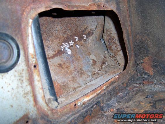 when my step son dragged the car along the house one day I used some cheap bondo to fill it, this is the area where i had to beat the dent out - now i get to dig all that old bondo out and now that i have the room and i am in there anyway - i will repair the sheetmetal properly then use the Rage Xtream filler i have for the veh...