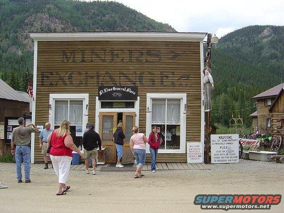 Miner's Exchange General Store with people outside
