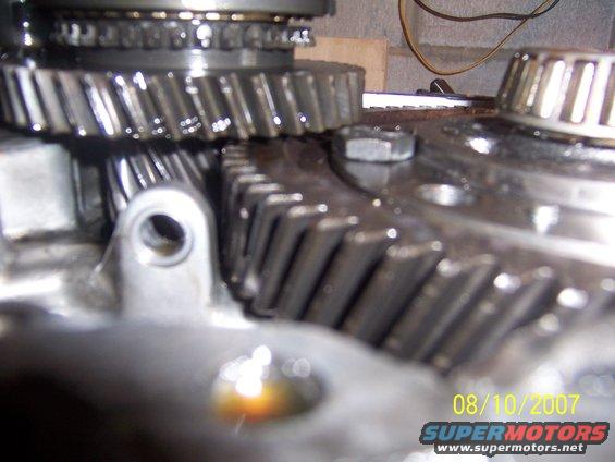 All fasteners interfered with first gear and must be ground down. The Moroso head had the smallest height. 
