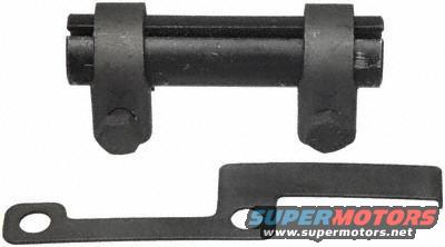 black metal suspension component with a separate flat piece