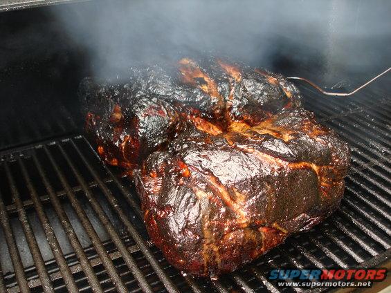 pork on the smoker 