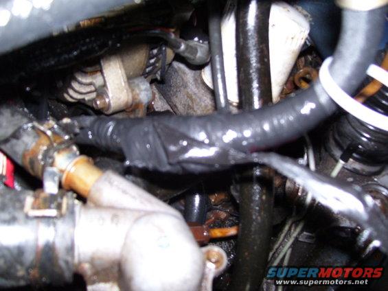 First Problem - Idiot had a hole in Power Steering line (pressurized) and decided to use hose clamps and electrical tape to fix!!!

Sidenote - this also effects the power breaks!! Scary fast car w/ no breaks...