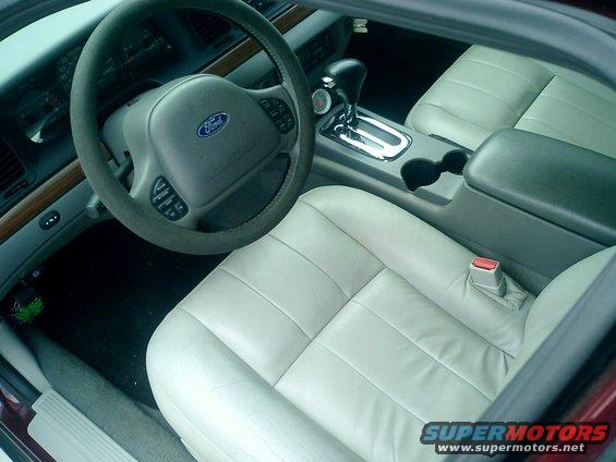 the front light flint leather interior