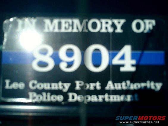 IN MEMORY OF 8904 LEE COUNTY PORT AUTHORITY