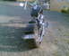 1972 Ford Ranchero - Rear wheel is a car tire (225x50x15) the hub i made 120 spokes and 7" rim all stainless steel.