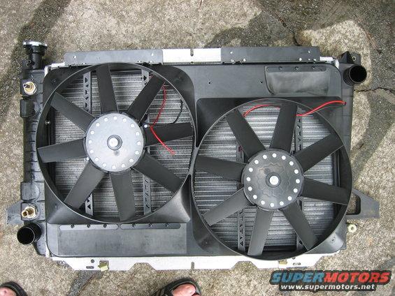 I didn't want to take the radiator out but there was too much crap in the way to find a good mount. 