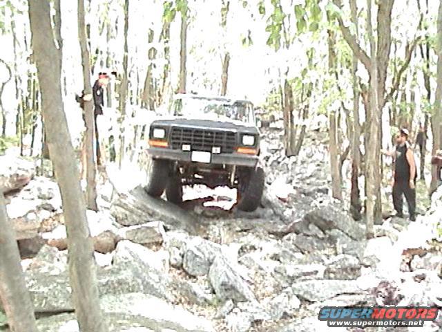 1978 Ford Bronco on rocky trail