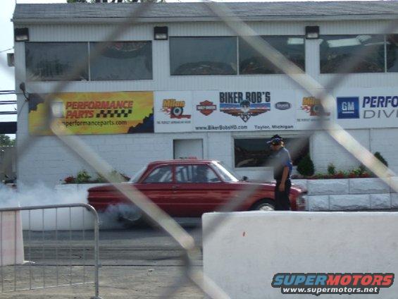 From pinks all out at Milan dragway.