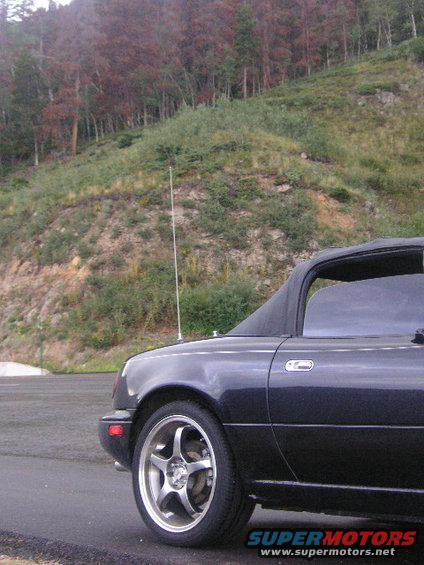 1996 Mazda Miata rear quarter panel and soft top