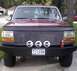 1993 Ford Bronco - The Bumper i made last weekend out of 1/4" diamond plate. New lights and I finally got some 10,000lb tow hooks up front…