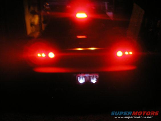 Stop Lights, Marker Lights, Hazzarss (In order from inside to outside) and licence plate lights