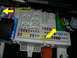 2007 Mazda 3 - This image shows a vehicle's fuse box with various fuses and electrical connectors, including labels for Connector #1 and Connector #3.