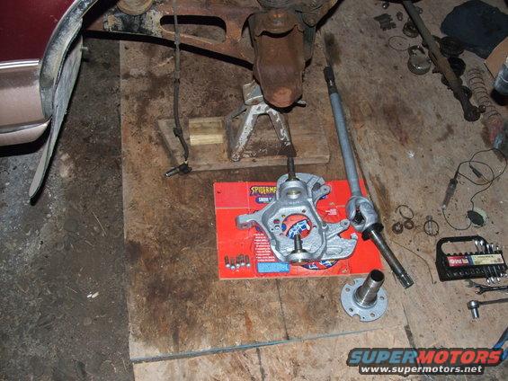 Getting prepared to re-assemble the passenger side