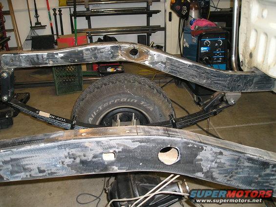 removed stock round tube crossmember