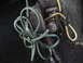1977 Ford Mustang - Close-up of tangled electrical wires, likely part of a vehicle's wiring system.