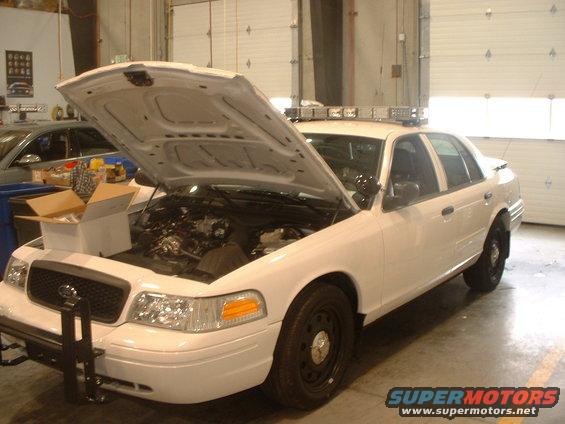 New 2007 Crown Victoria getting preped for service