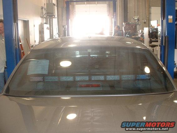 Rear window of 2001 Crown Victoria