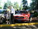 1965 Ford Mustang - Nic & Elissa on their wedding day 9/9/07 with their classic 65 Fastback to ride away into the sunset in.
