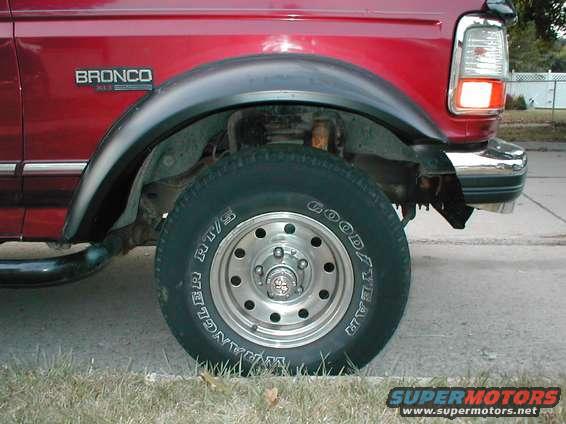 Cut bumper and Opened Wheel well.  Directions said to remove 3.5 inches of bumper.  I think 1 inch would have been enough.