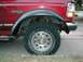 1994 Ford Bronco - Cut bumper and Opened Wheel well. Directions said to remove 3.5 inches of bumper. I think 1 inch would have been enough.