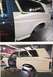 1984 Ford Bronco - This Ford Bronco is undergoing modifications in a workshop, with its rear section being repainted white.