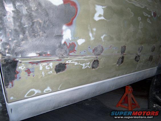 more trim holes welded and grinded flat
