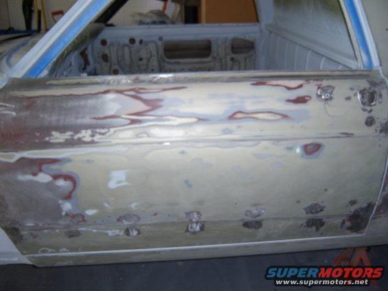 drivers door ready for filler