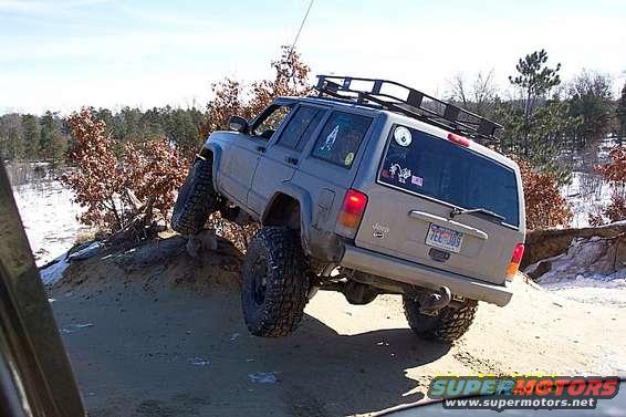 Ed's flexing jeep.