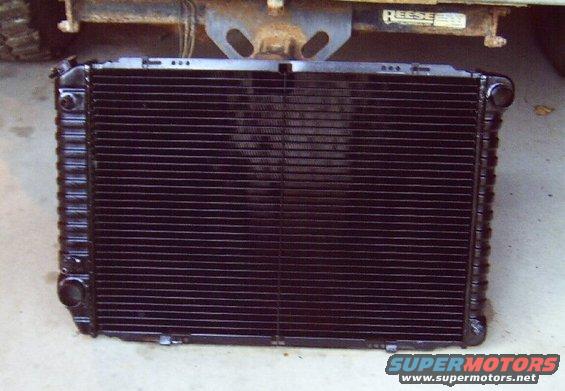 New re-cored radiator - 9/29/07