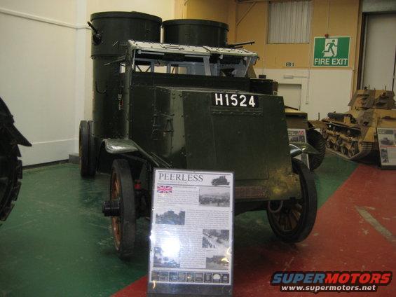 Armored car with H1524 plate and informational display
