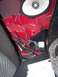 1994 Ford Probe - Interior view of a car door panel showing speaker wiring and insulation.